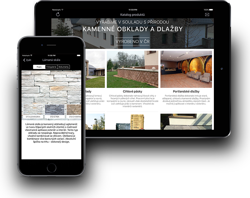 Wild Stone katalog pro iPad a iPhone